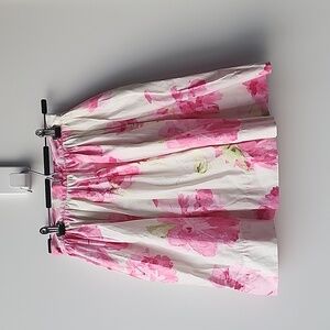 Vintage Liz Clairborne Floral Voluminous Cotton Skirt